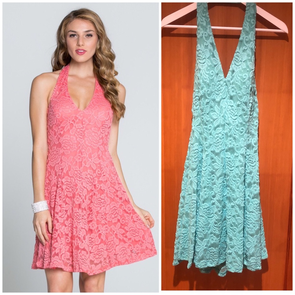 La Scala | NWT Lace halter dress - Picture 2 of 8